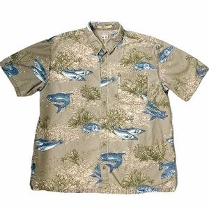 Columbia Men’s River Lodge Fish Trout Shirt XL